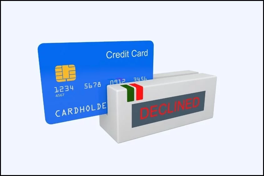 declined or flagged credit cards
